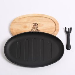 橢圓鑄鐵牛排盤 外商指定原料與工序，廠家直銷帶贈品